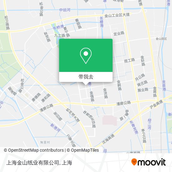 上海金山纸业有限公司地图