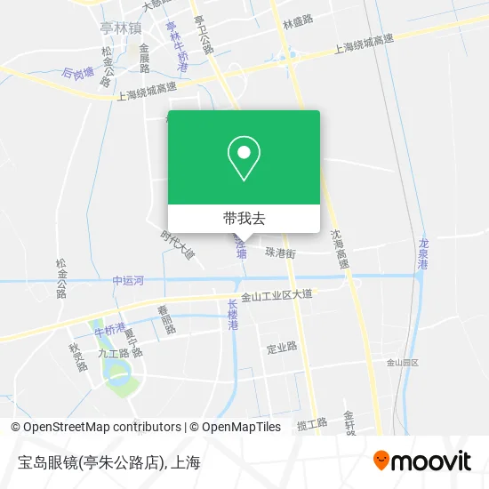 宝岛眼镜(亭朱公路店)地图