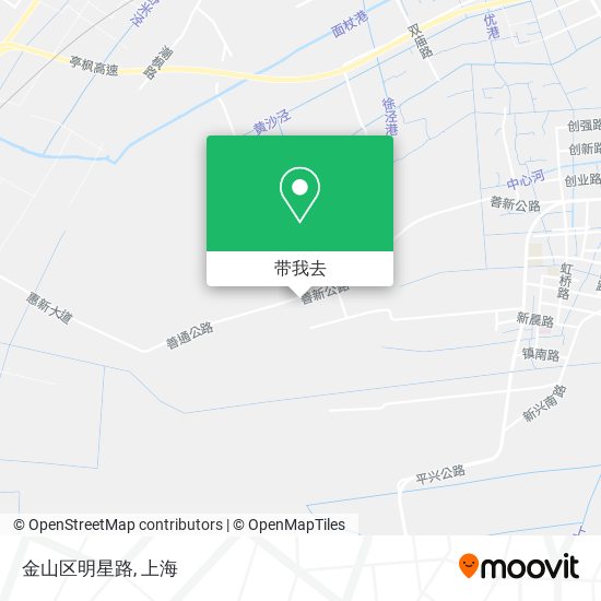 金山区明星路地图