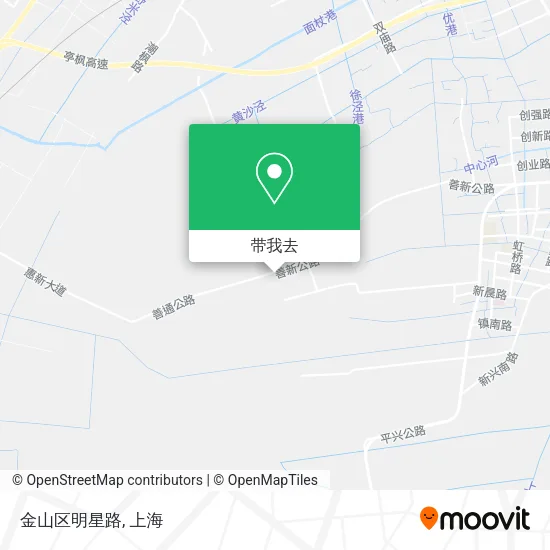 金山区明星路地图