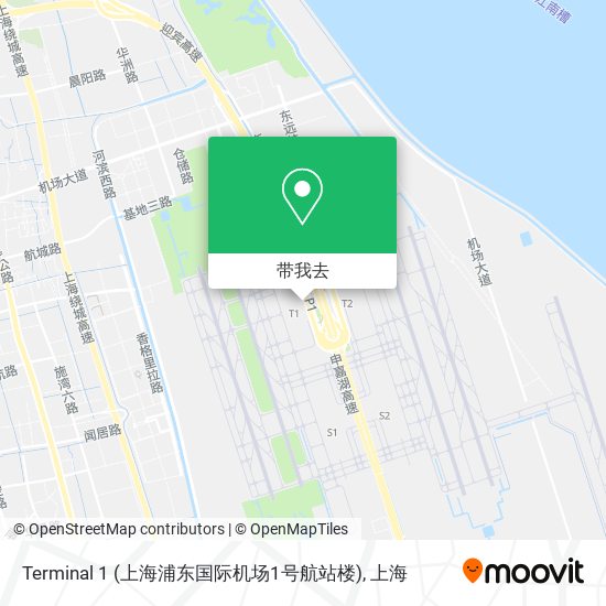 Terminal 1 (上海浦东国际机场1号航站楼)地图