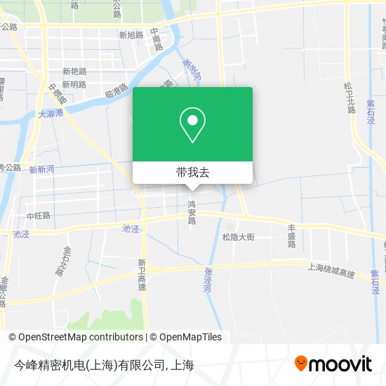 今峰精密机电(上海)有限公司地图