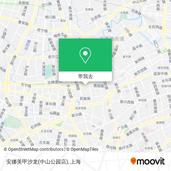 安娜美甲沙龙(中山公园店)地图