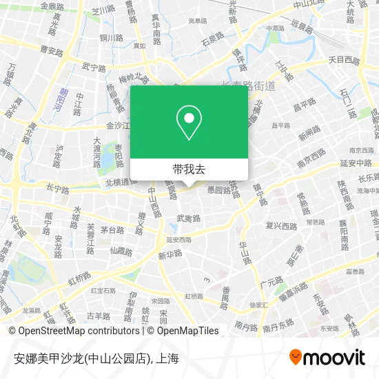 安娜美甲沙龙(中山公园店)地图