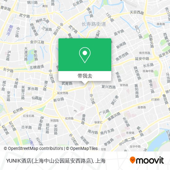 YUNIK酒店(上海中山公园延安西路店)地图
