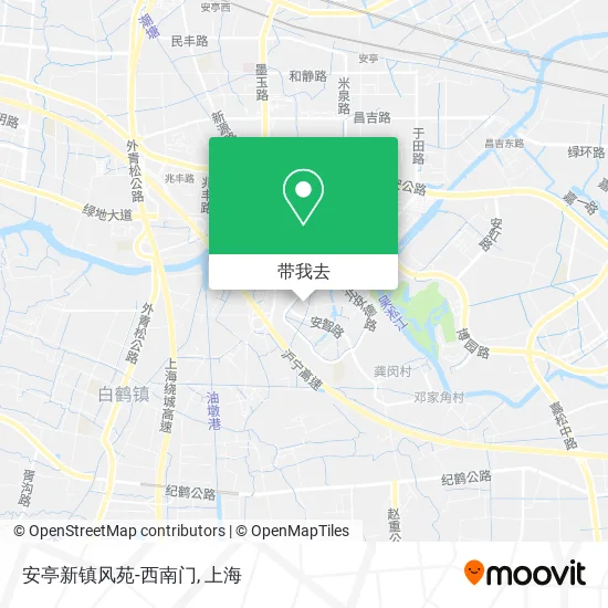 安亭新镇风苑-西南门地图
