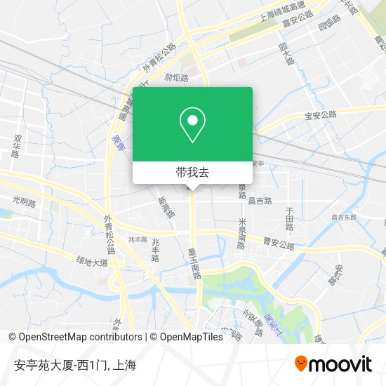 安亭苑大厦-西1门地图