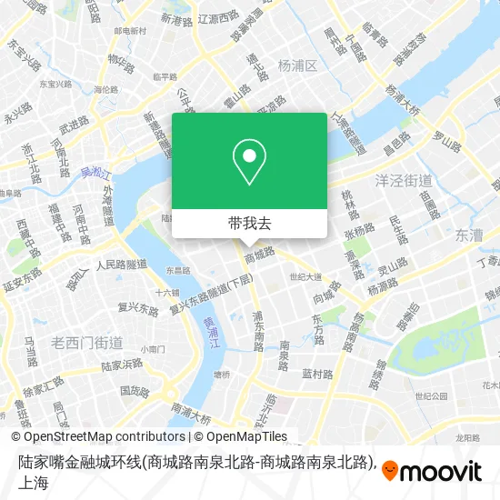 陆家嘴金融城环线(商城路南泉北路-商城路南泉北路)地图