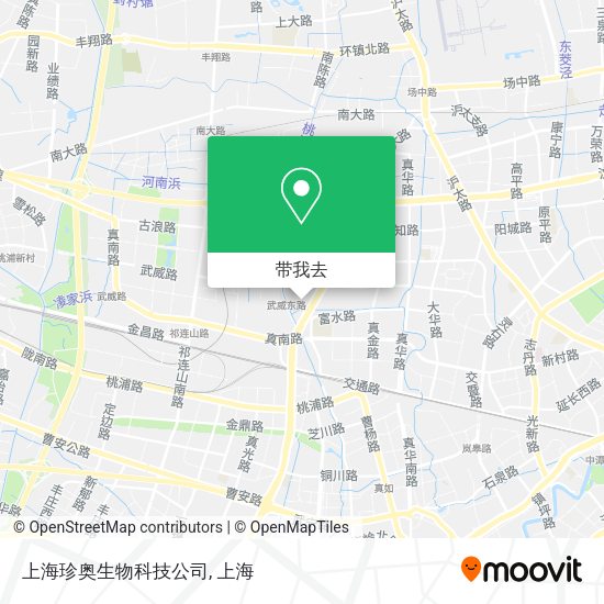 上海珍奥生物科技公司地图
