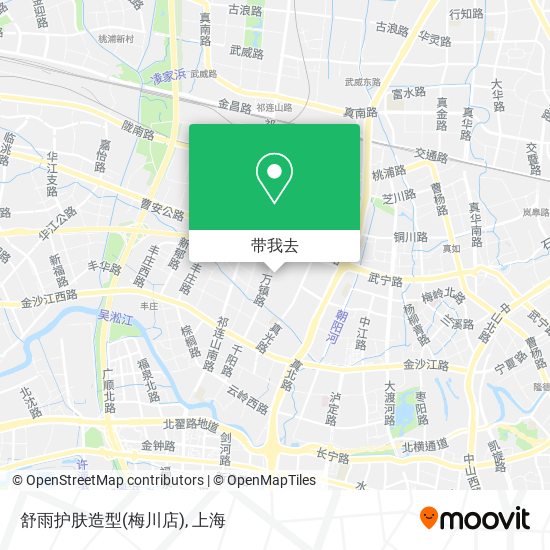 舒雨护肤造型(梅川店)地图