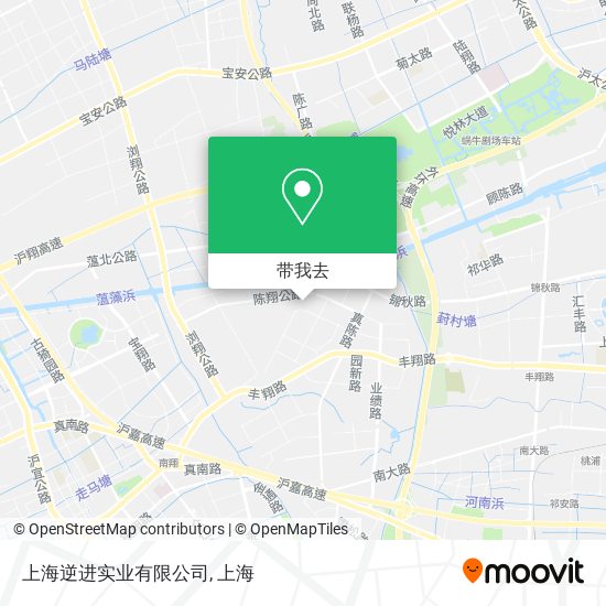 上海逆进实业有限公司地图