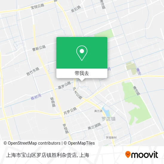 上海市宝山区罗店镇胜利杂货店地图