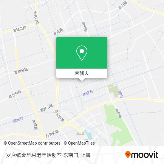 罗店镇金星村老年活动室-东南门地图
