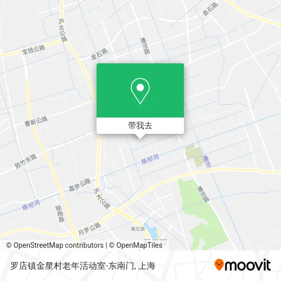 罗店镇金星村老年活动室-东南门地图
