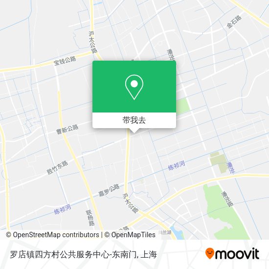 罗店镇四方村公共服务中心-东南门地图