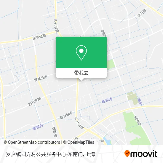 罗店镇四方村公共服务中心-东南门地图