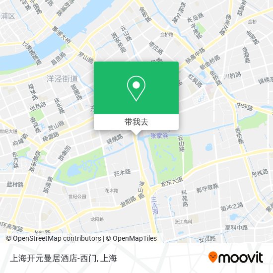 上海开元曼居酒店-西门地图