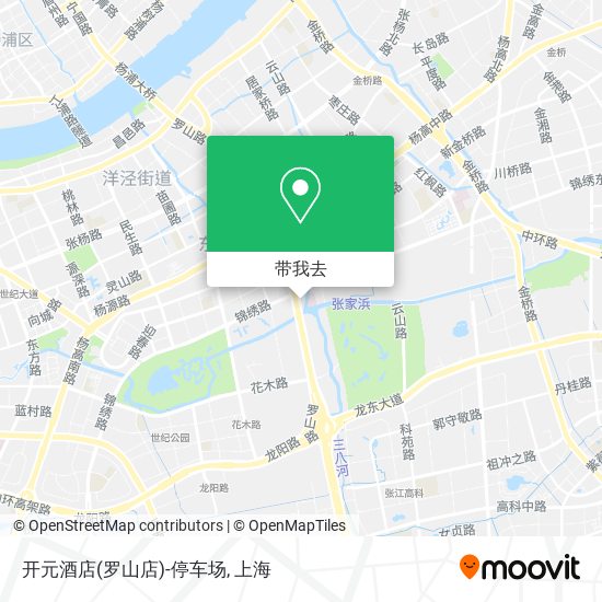 开元酒店(罗山店)-停车场地图