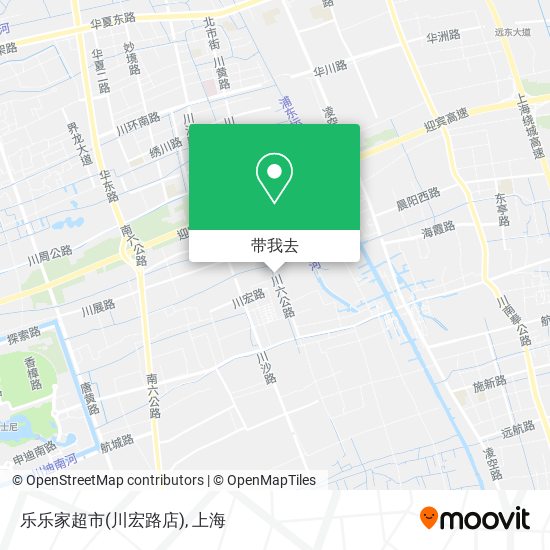 乐乐家超市(川宏路店)地图