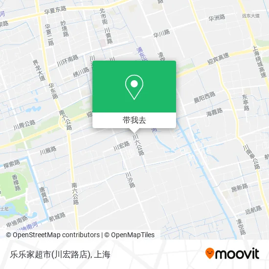 乐乐家超市(川宏路店)地图