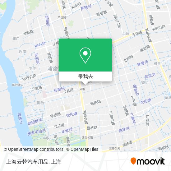 上海云乾汽车用品地图