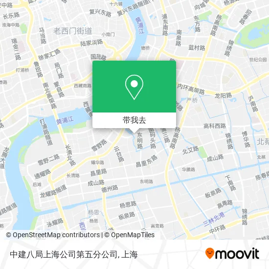 中建八局上海公司第五分公司地图