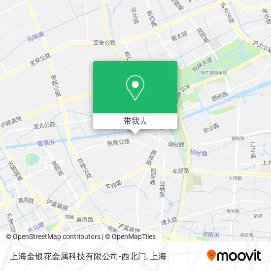 上海金银花金属科技有限公司-西北门地图