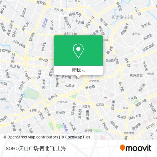 SOHO天山广场-西北门地图