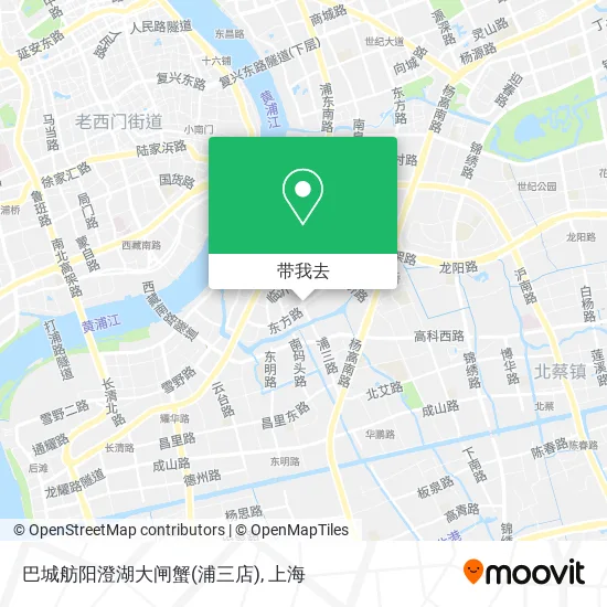 巴城舫阳澄湖大闸蟹(浦三店)地图