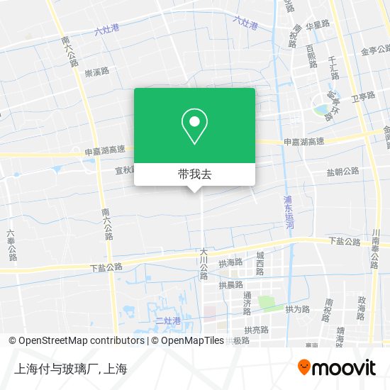 上海付与玻璃厂地图