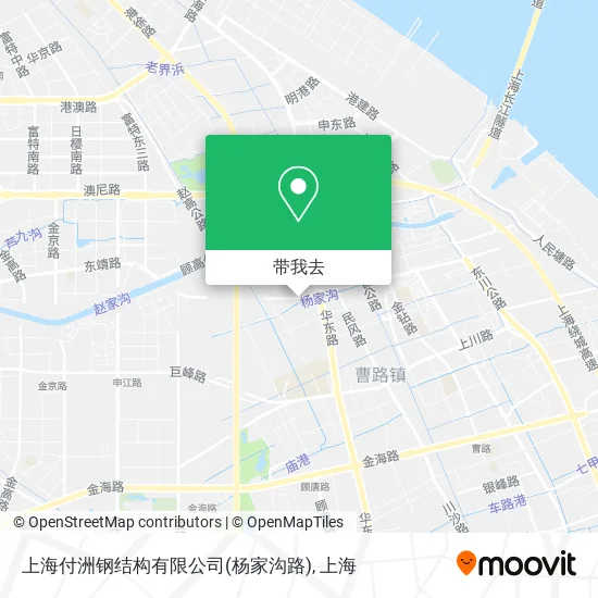 上海付洲钢结构有限公司(杨家沟路)地图