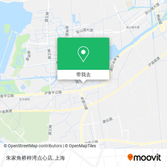 朱家角桥梓湾点心店地图