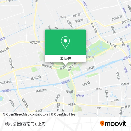 顾村公园(西南门)地图