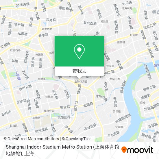 Shanghai Indoor Stadium Metro Station (上海体育馆地铁站)地图