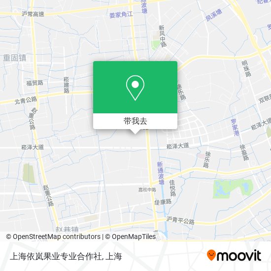 上海依岚果业专业合作社地图