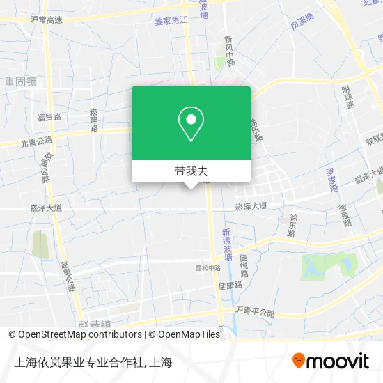 上海依岚果业专业合作社地图