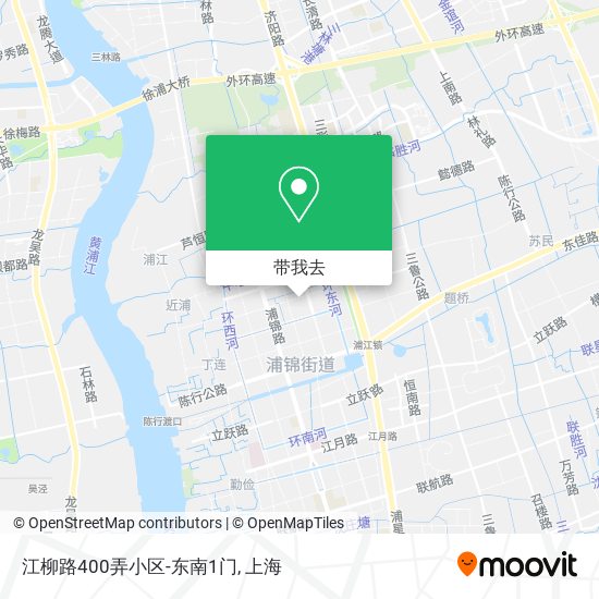 江柳路400弄小区-东南1门地图