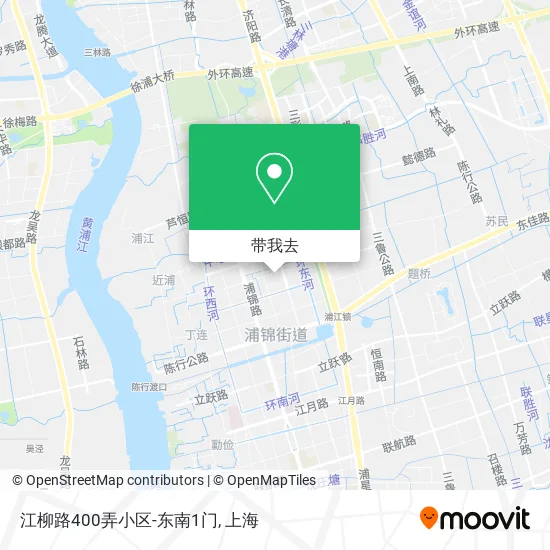 江柳路400弄小区-东南1门地图