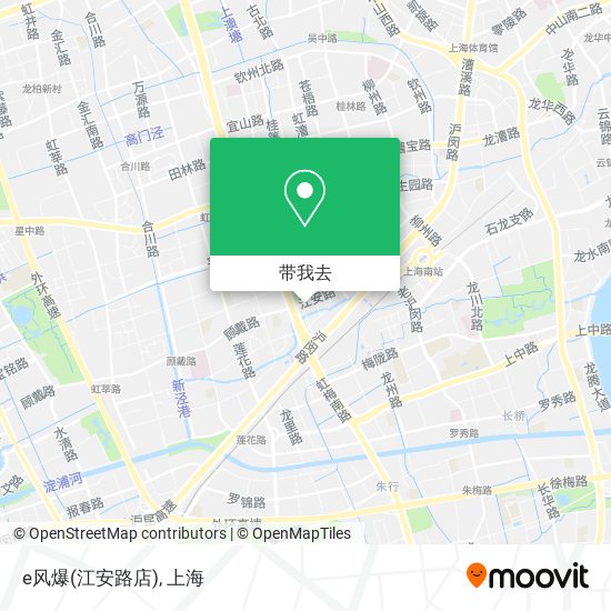 e风爆(江安路店)地图