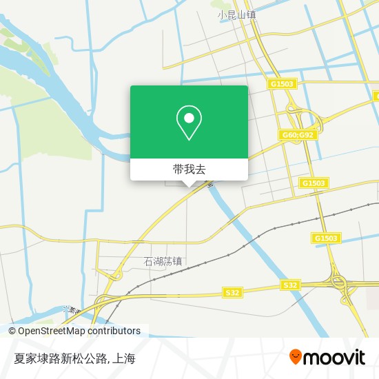 夏家埭路新松公路地图