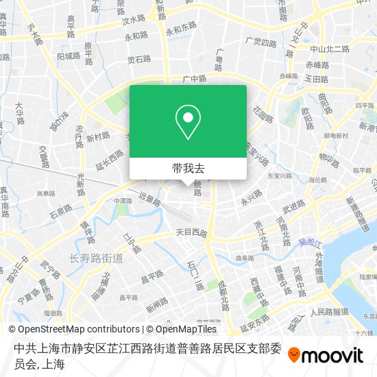 中共上海市静安区芷江西路街道普善路居民区支部委员会地图