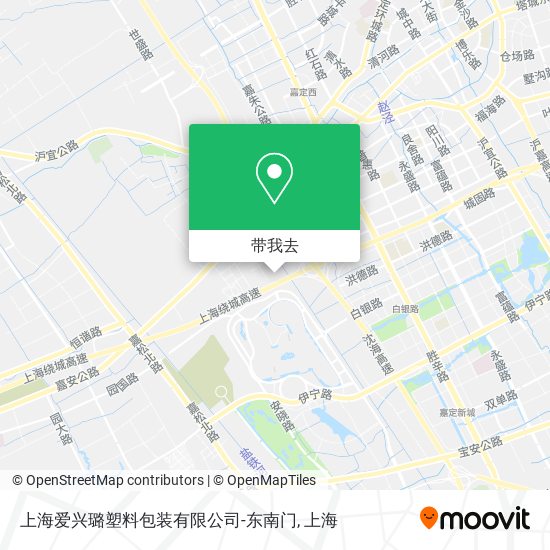 上海爱兴璐塑料包装有限公司-东南门地图