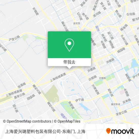 上海爱兴璐塑料包装有限公司-东南门地图