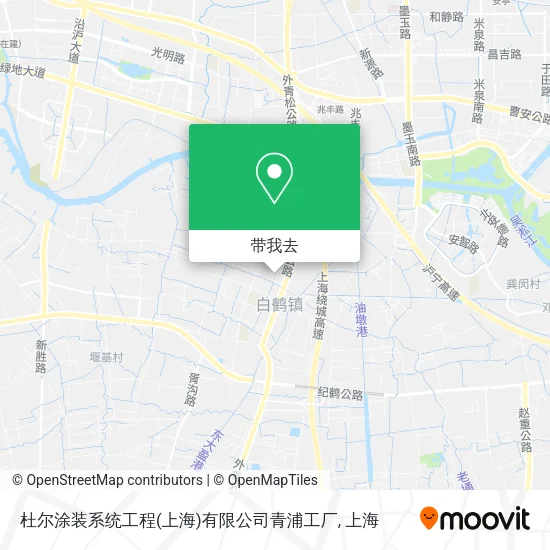 杜尔涂装系统工程(上海)有限公司青浦工厂地图