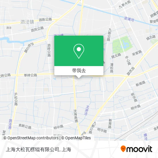 上海大松瓦楞辊有限公司地图