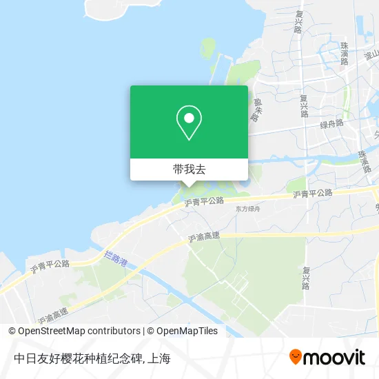 中日友好樱花种植纪念碑地图