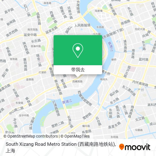 South Xizang Road Metro Station (西藏南路地铁站)地图