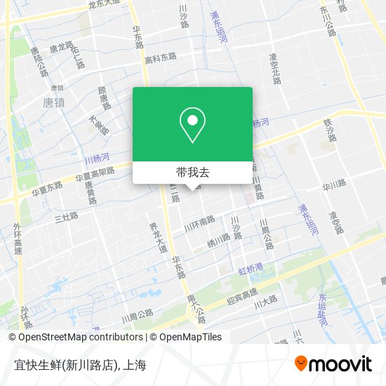 宜快生鲜(新川路店)地图