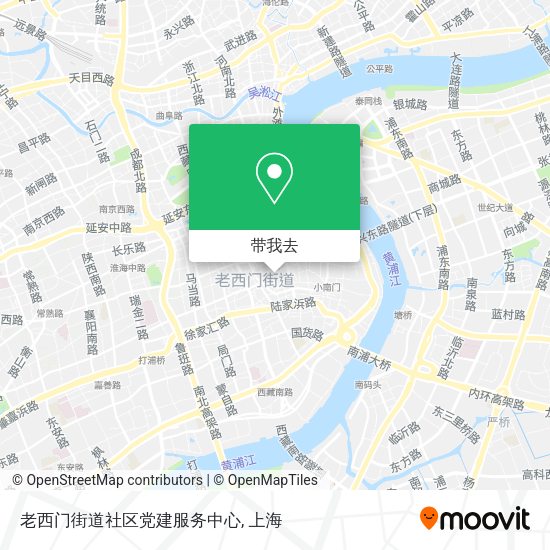 老西门街道社区党建服务中心地图