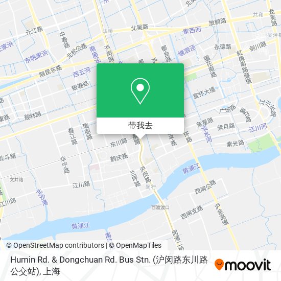 Humin Rd. & Dongchuan Rd. Bus Stn. (沪闵路东川路公交站)地图